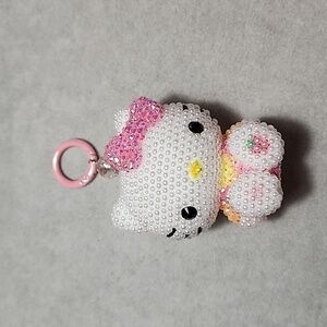 Hello Kitty Keychain/Purse Charm with Pearl